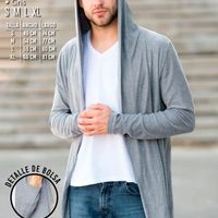 Cardigan de Algodón Gris image