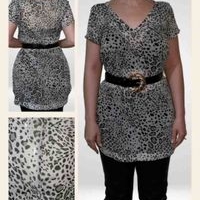 Blusa estampado animal print image