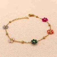 Pulsera de flores coloridas image