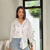 Camisa Blanca Bordada image