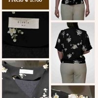 Blusa floral manga corta image