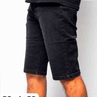 Bermuda de mezclilla negra image