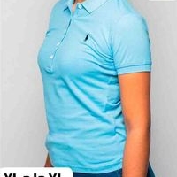 Polo azul mujer image