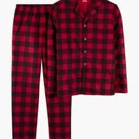 Pijama de franela a cuadros Talla XXL image