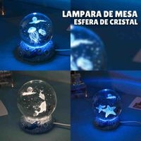 Lámpara de Mesa Esfera de Cristal image