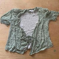 Blusa floral verde image
