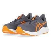Tenis deportivos grises y naranjas Talla 10 image