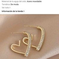 Elegantes Aretes de Acero inoxidable image