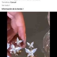 Elegantes aretes de mariposa image