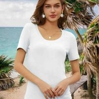 Camiseta Blanca Casual L image