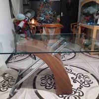 Mesa de vidrio moderna image