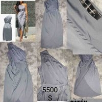 Vestido de satén asimétrico,talla S image