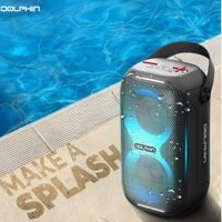 Dolphin Altavoz portátil impermeable para fiestas Modelo S20: diseño compacto, HD Lightshow - Ideal para playa. Piscina o acampar  image