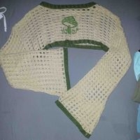 Chaleco tejido con diseño de hongo image