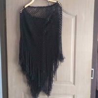 Poncho de crochet elegante image