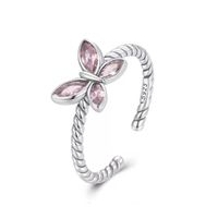 Anillo de plata con mariposa image