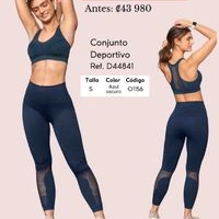 Conjunto Deportivo Azul Oscuro Marca Leonisa image