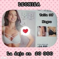 Sostén Leonisa Doble Look color negroo cambio por algo de mi interés image