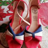 Sandalias Colombianas Tacón cuña talla 39 image