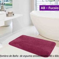 Alfombra de Baño Antideslizante Fucsia image