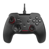 GAME PAD EAGLE WARRIOR B213P COMPATIBLE CON PS3 / PC INALAMBRICO CON XINPUT Y DINPUT NEGRO image