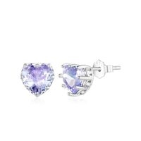 Elegantes aretes de corazón image