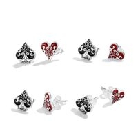 Elegantes Aretes de Corazones y Picas image