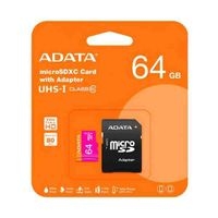 MEMORIA MICRO SD 64GB CLASE 10 ADATA AUSDX64GUICL10-RA1 image