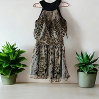 Vestido elegante estampado animal image