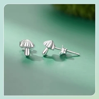 Elegantes aretes de hongo image
