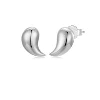 Elegantes aretes de plata image
