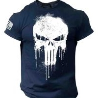 Camiseta con diseño de calavera ( M) image