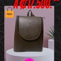 Elegante mochila de cuero image