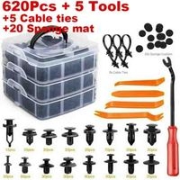 Kit Pines de carroceria para Automóviles 620 pcs + kit herramientas - ENVÍO GRATIS image