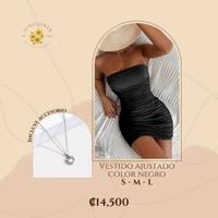 Vestido ajustado negro image