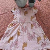 Vestido de niña talla 4 estampado llamas image