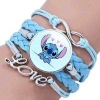 Pulsera de Stitch color celeste image