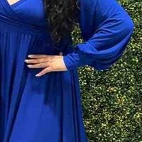 Elegante vestido azul image