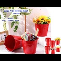 Juego de 24 cubos de metal image
