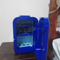 Mini refrigerador portátil azul image