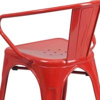 Silla Metálica Roja Moderna image