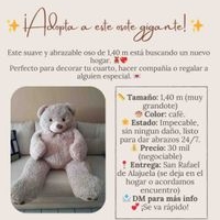 Oso de peluche de 1.40 cm image