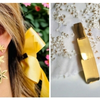 Elegantes Aretes Dorados image