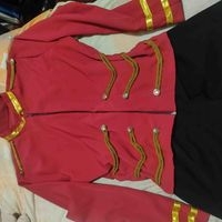 Chaqueta Roja Estilo Militar image