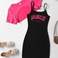 Conjunto Vestido y Top Los Angeles Talla 9Y image