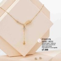Elegante Cadena y Aretes Dorados image