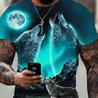 Camiseta de Lobos Azul Eléctrico image