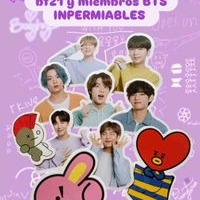 Stickers impermeables BT21 y BTS image