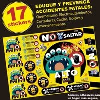 Set de 17 Stickers de Seguridad image
