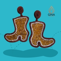Aretes Gina Soutache Botas image